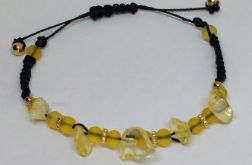 Bransoletka ręcznie robiona cytryn