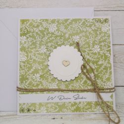 Kartka ślubna z serduszkiem