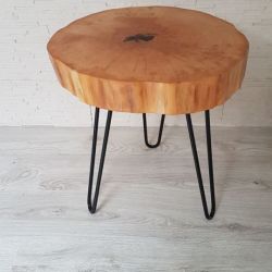 Stolik drewniany, kawowy - olcha