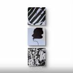 Black&white kompozycja na plotnie - 