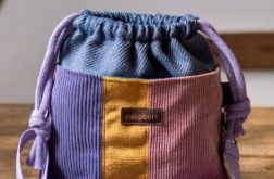 Kolorowa patchworkowa listonoszka z kominem