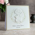 Kartka na chrzest w ozdobnej kopercie, 56a - Kartka na chrzest w ozdobnej kopercie