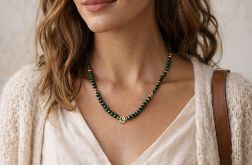 Naszyjnik Malachit Mini Z Drzewkiem Szczęścia