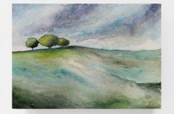 Pejzaż 76-akwarela formatu A5..