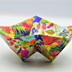 Geometryczna miseczka origami kolorowe kwiaty - 4