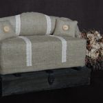 Lniana kanapa - chustecznik - 