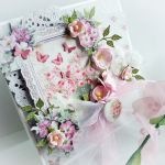 Kartka ślubna w pastelowych kwiatach - 