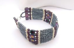 Bransoletka gray violet