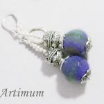 DJAMILA -agat fiołkowo -oliwkowy - 