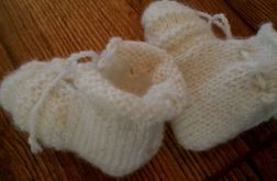 Buciki dla niemowlaka białe