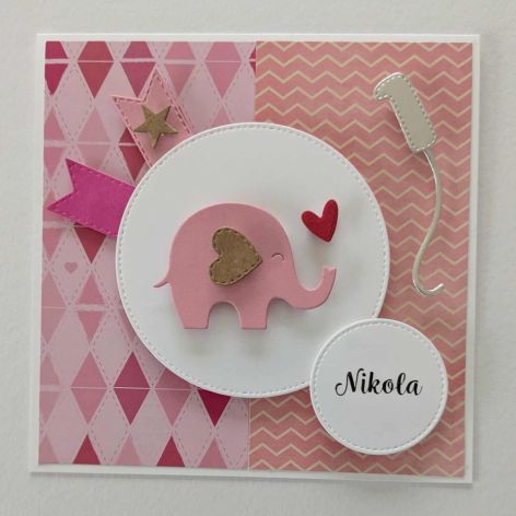 kartka na roczek 1 urodziny 2 3  wzór 1