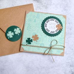 Good luck:: powodzenia:: kartka handmade