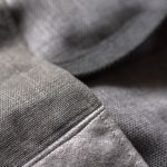 Patchworkowa duża szara torba z kominem - 