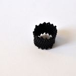 Pierścionek czarny 23 - pierścionek obrączka