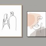 Grafika Kobieta i mężczyzna - Kompozycja dwóch prac