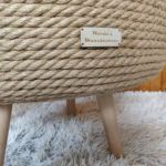 Stolik kawowy puf rustykalny boho handmade - Każdy detal się liczy