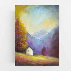 Pejzaż 3-praca pastelami suchymi .