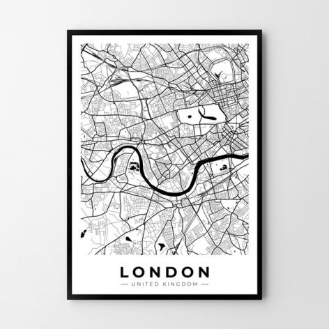 Plakat obraz Londyn 50X70 B2