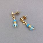 Kolczyki mini z kryształkami Swarovskiego. - Kolczyki mini z kryształkami Swarovskiego.