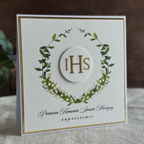 Ręcznie robione zaproszenia komunijne, 49A