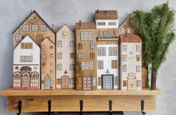 Wieszak - drewniane domki - na klucze i inne drobiazgi 24