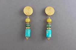 Kolczyki kolorowe słupki.